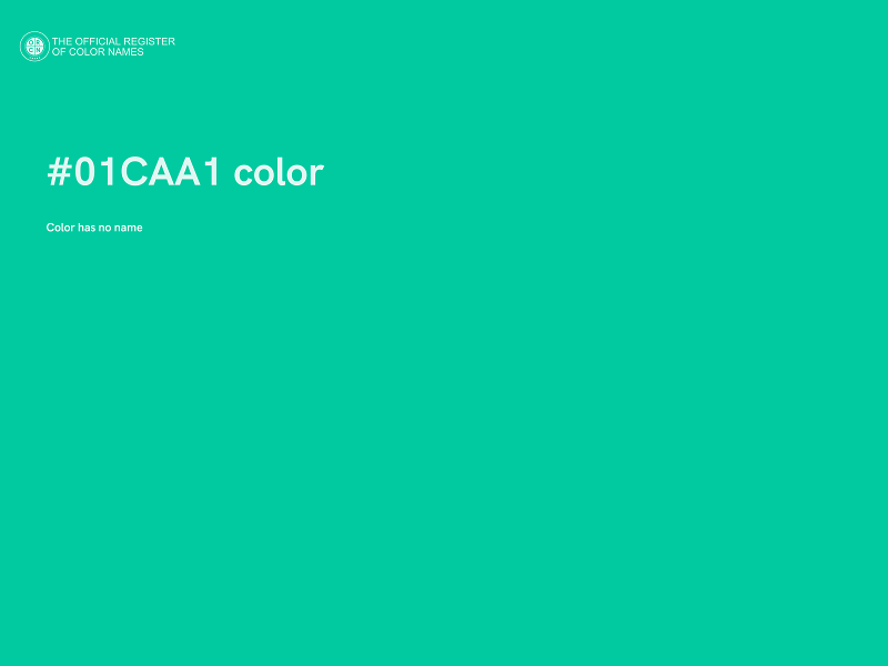 #01CAA1 color image