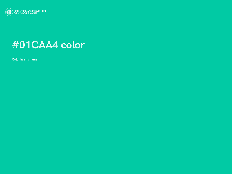 #01CAA4 color image
