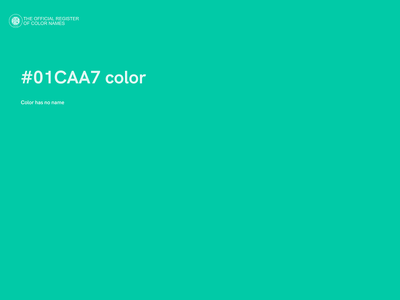 #01CAA7 color image