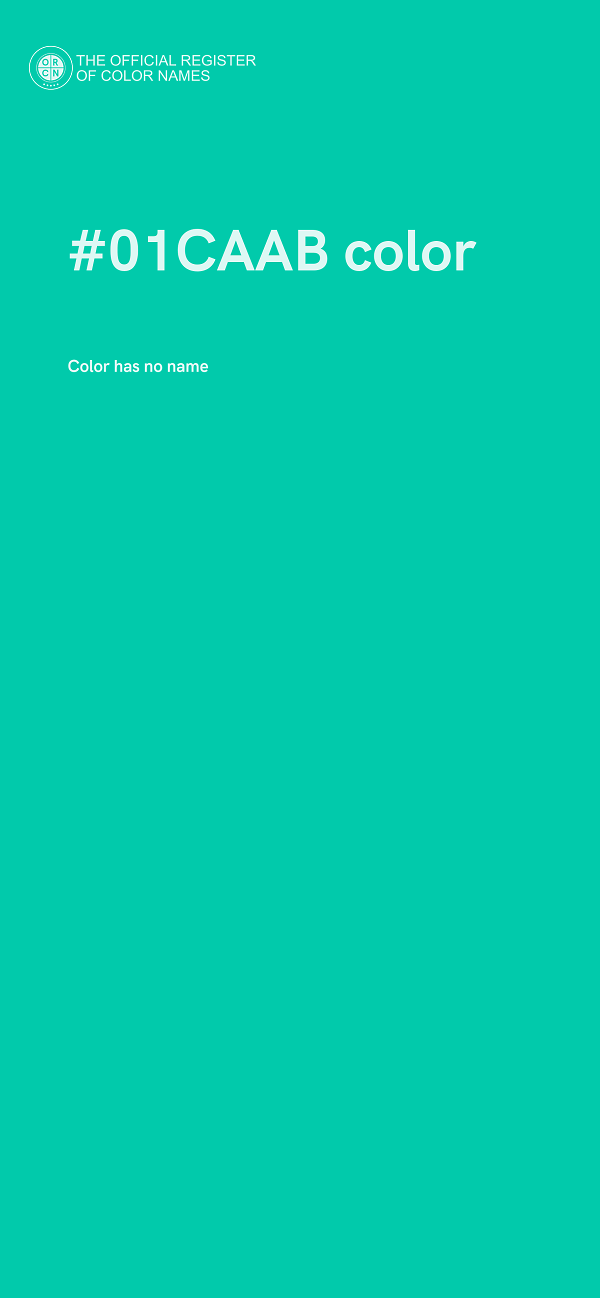 #01CAAB color image