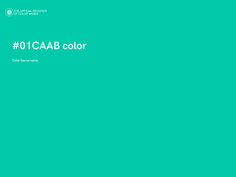 #01CAAB color image