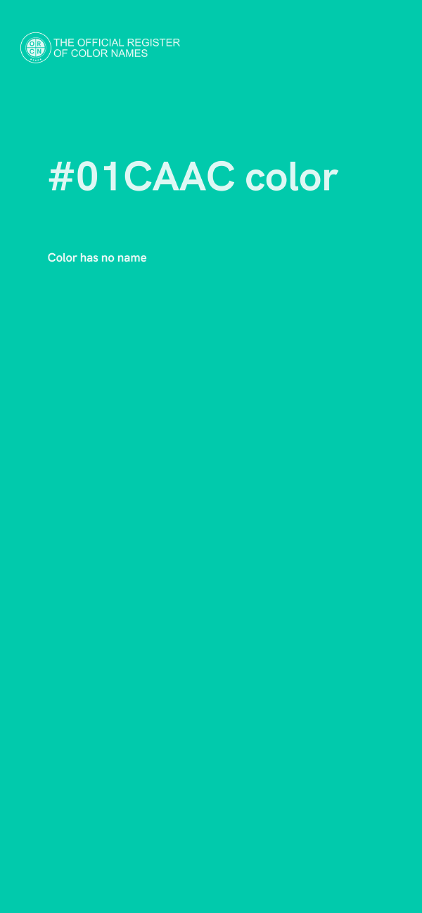 #01CAAC color image
