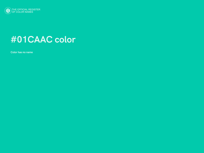 #01CAAC color image