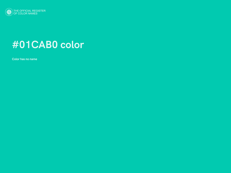 #01CAB0 color image