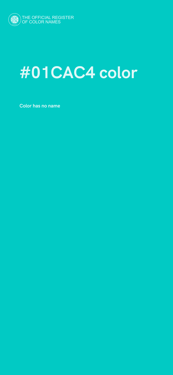#01CAC4 color image