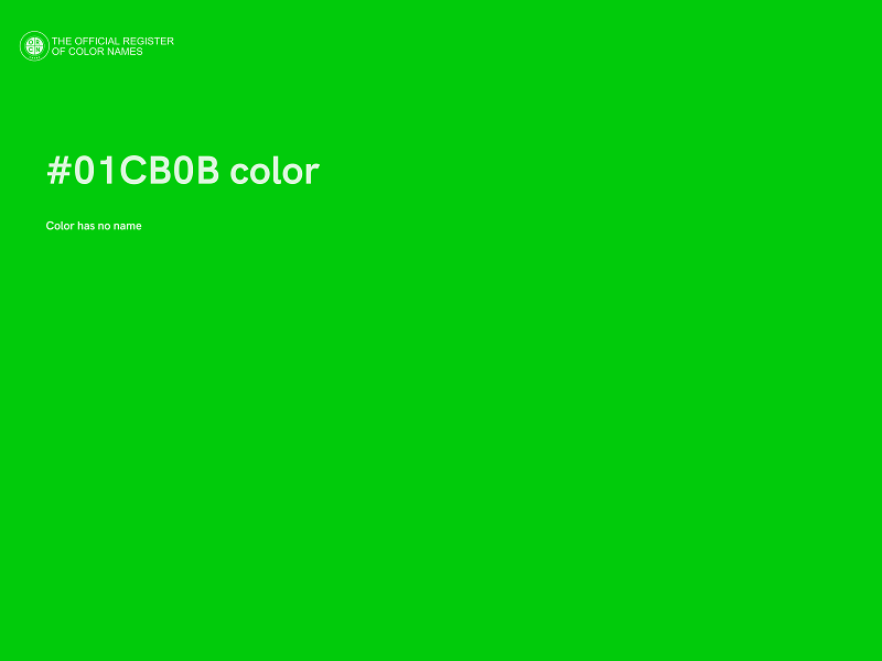 #01CB0B color image