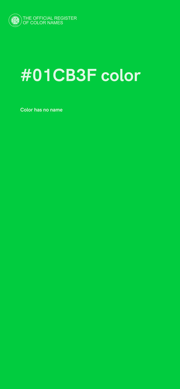 #01CB3F color image