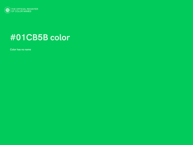 #01CB5B color image