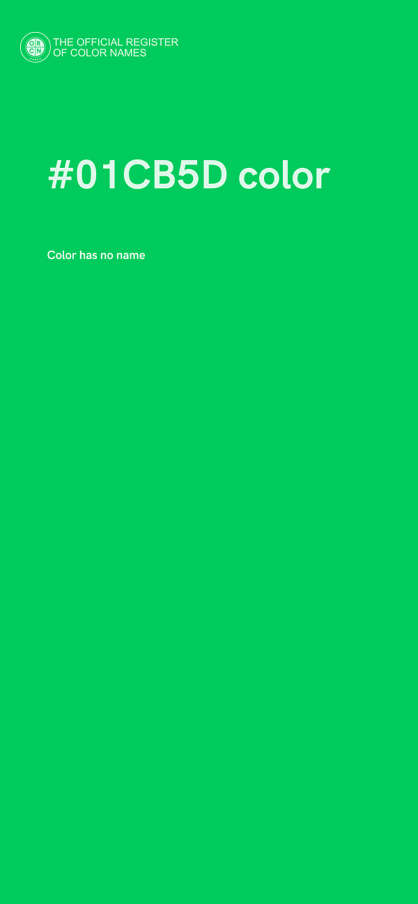 #01CB5D color image
