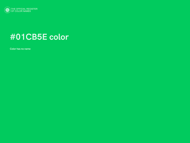 #01CB5E color image