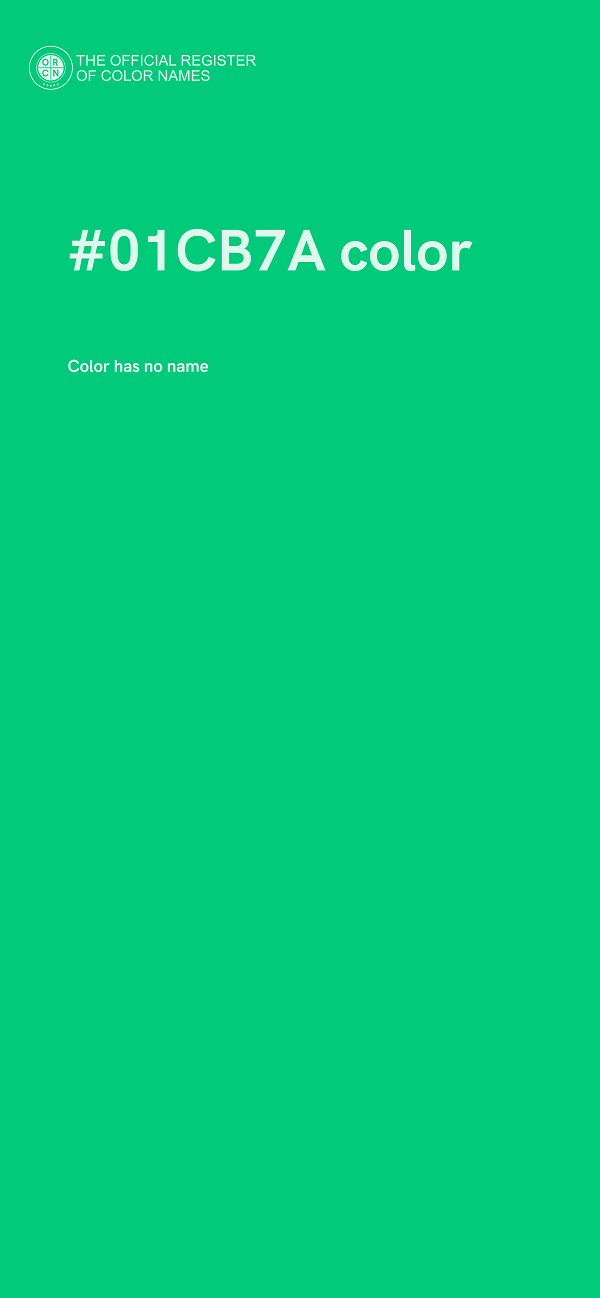#01CB7A color image