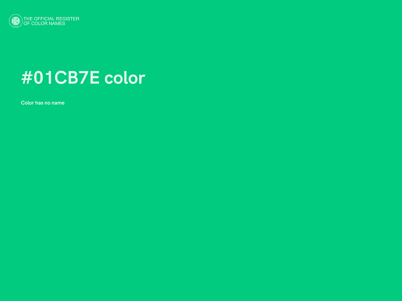 #01CB7E color image
