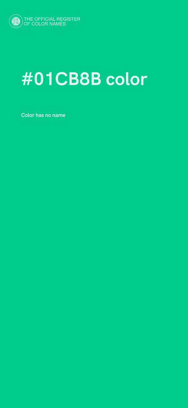 #01CB8B color image