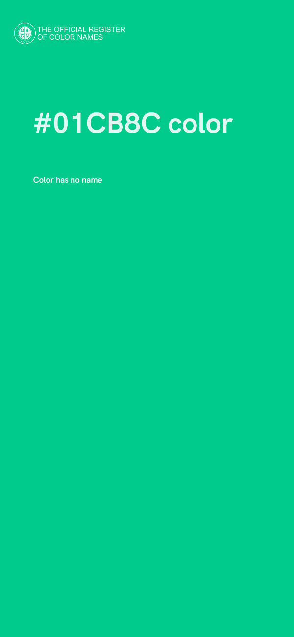 #01CB8C color image