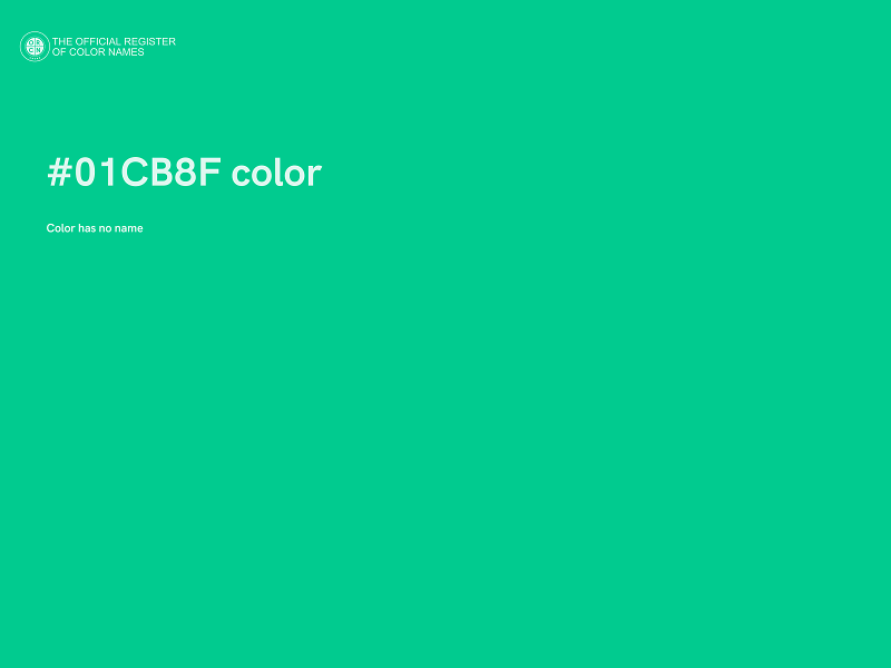 #01CB8F color image