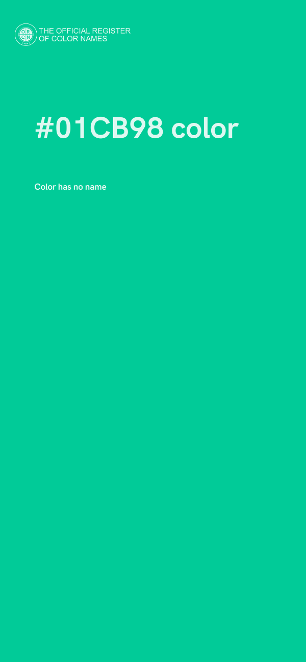 #01CB98 color image
