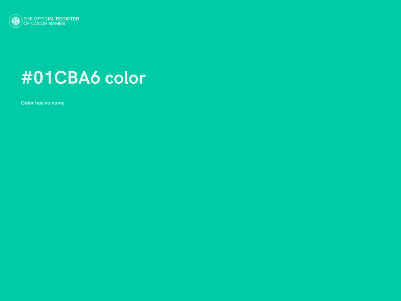 #01CBA6 color image