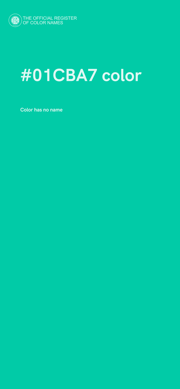 #01CBA7 color image