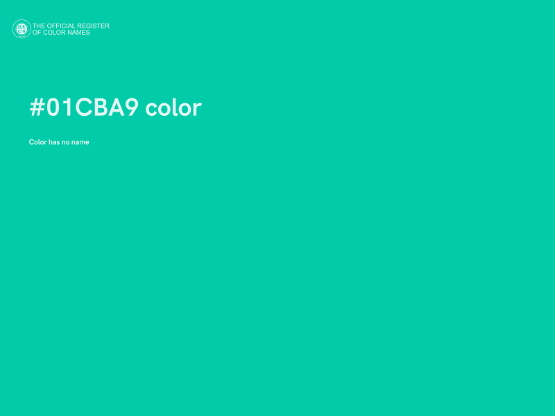 #01CBA9 color image
