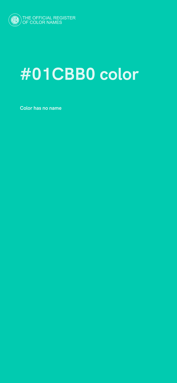 #01CBB0 color image
