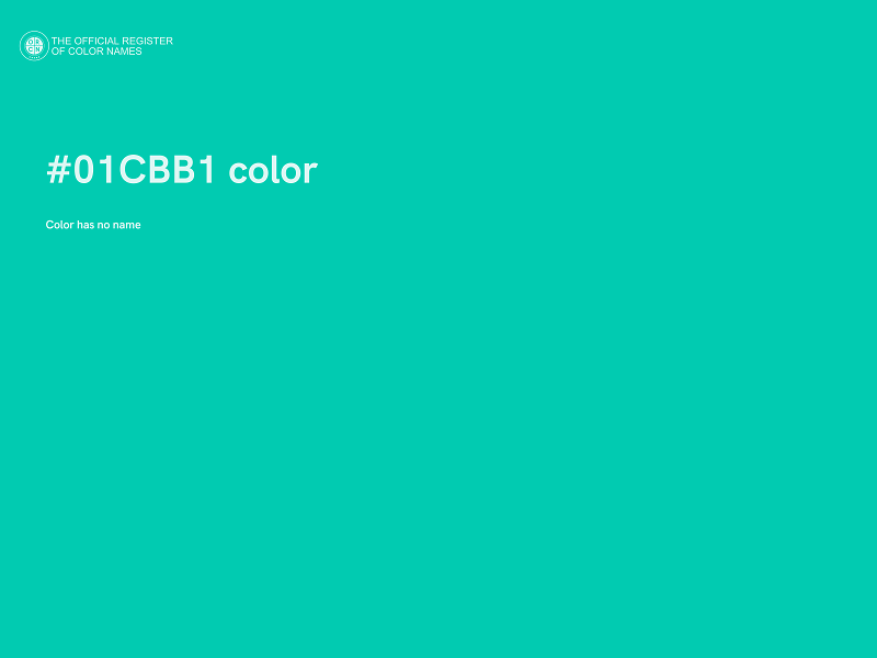 #01CBB1 color image