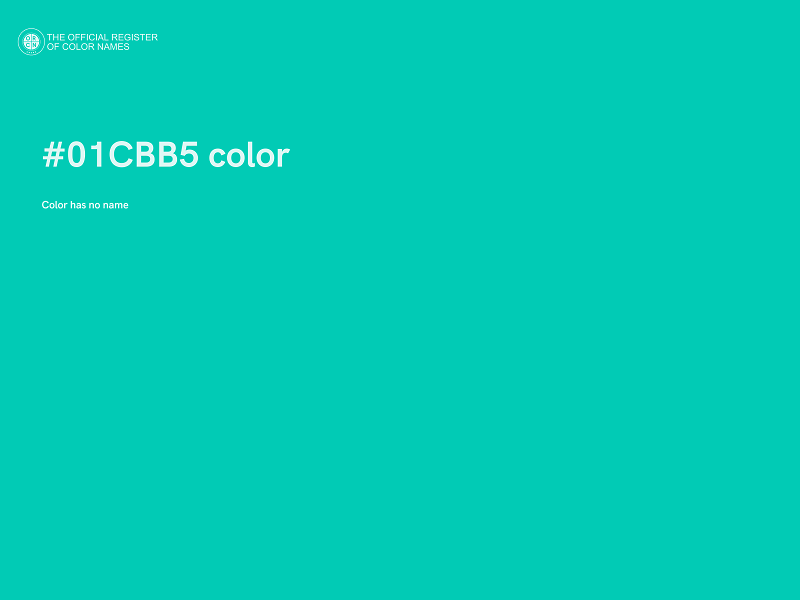 #01CBB5 color image