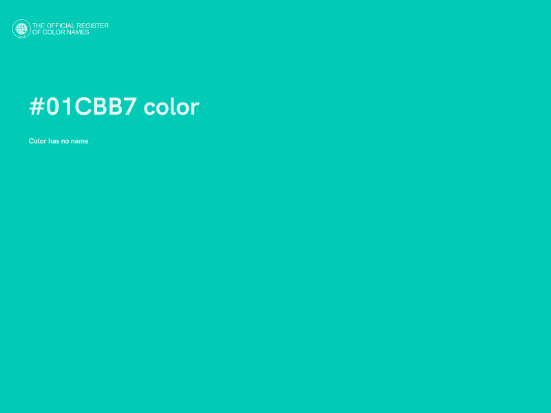 #01CBB7 color image