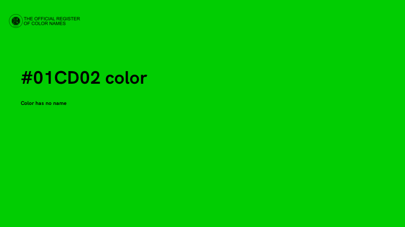 #01CD02 color image