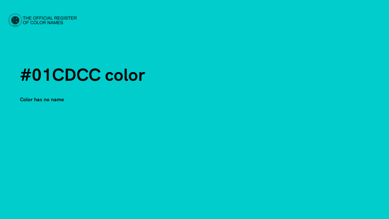 #01CDCC color image