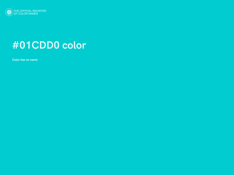 #01CDD0 color image