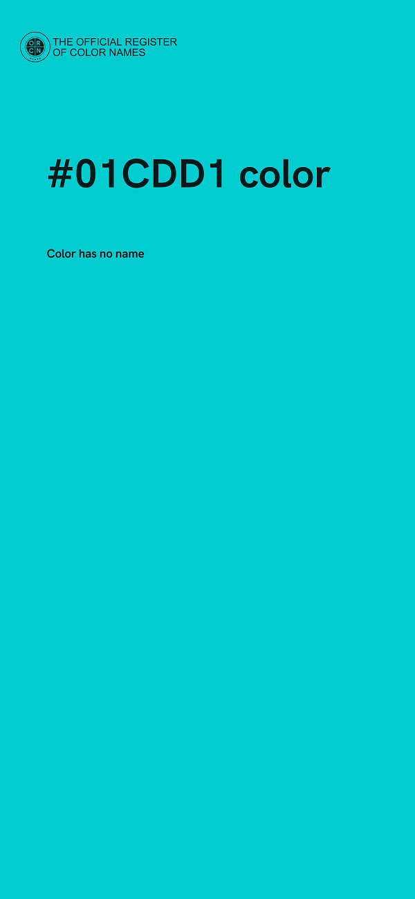 #01CDD1 color image