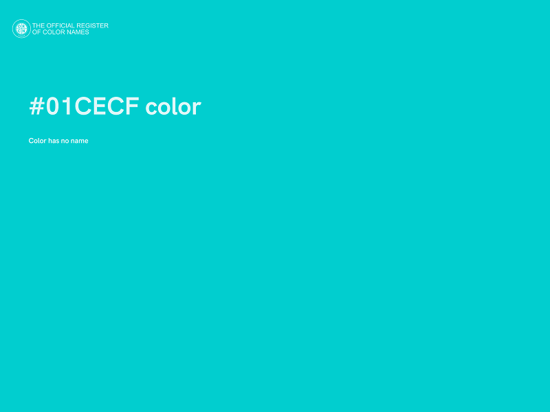 #01CECF color image