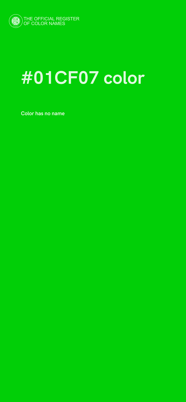 #01CF07 color image