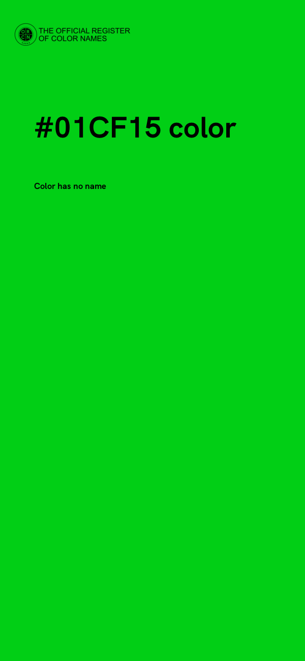#01CF15 color image
