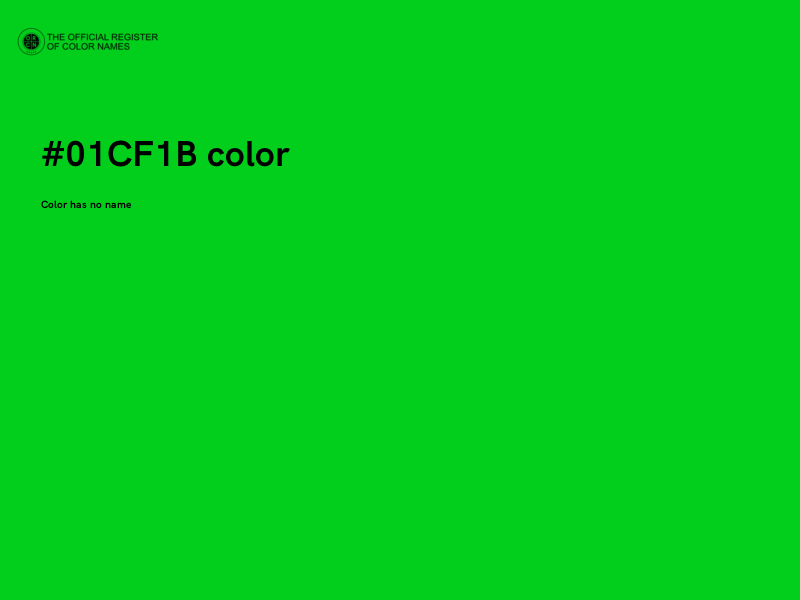 #01CF1B color image