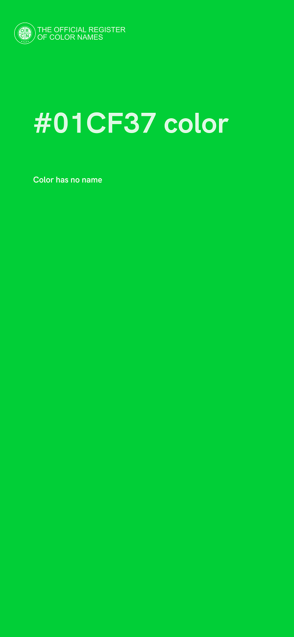 #01CF37 color image