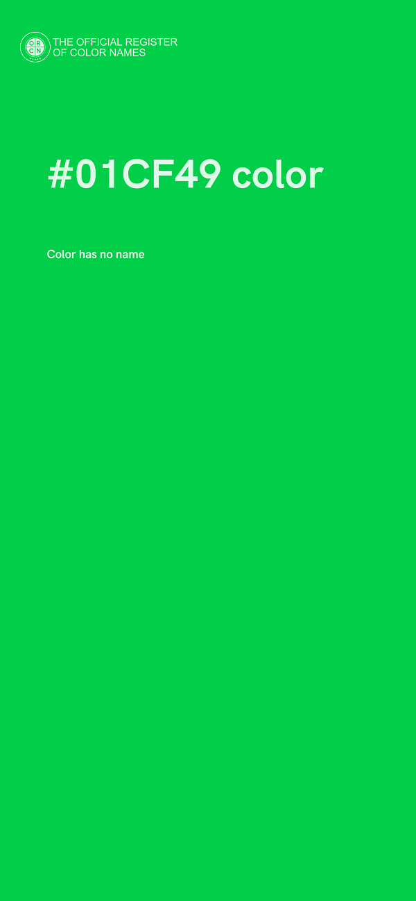 #01CF49 color image