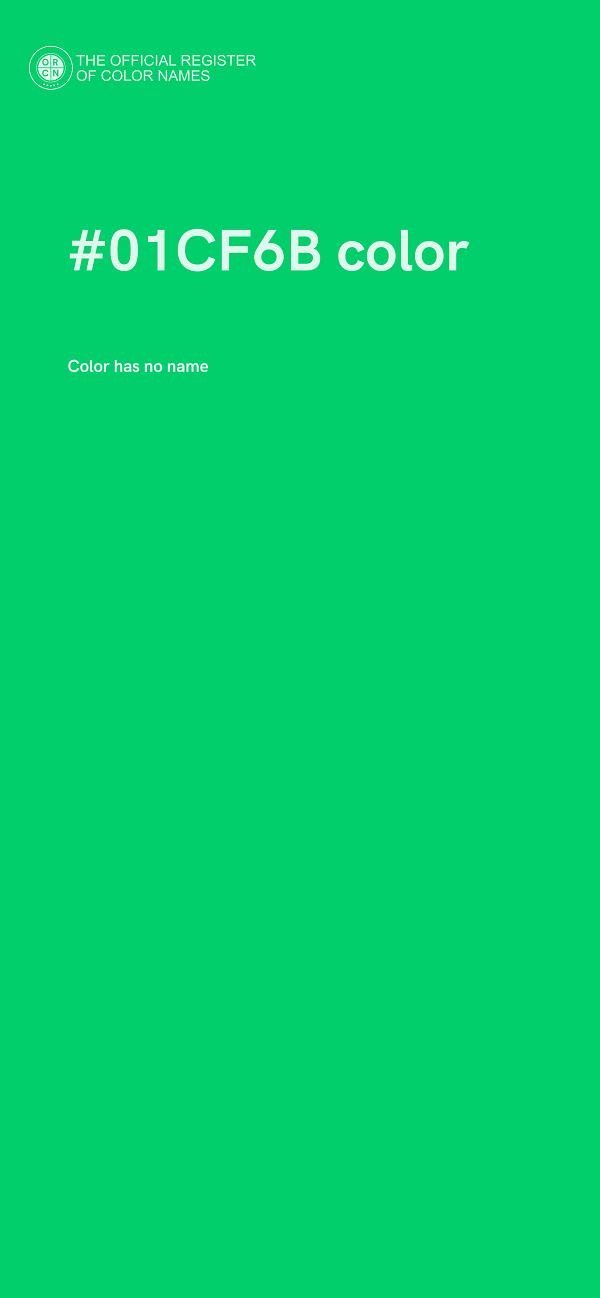 #01CF6B color image