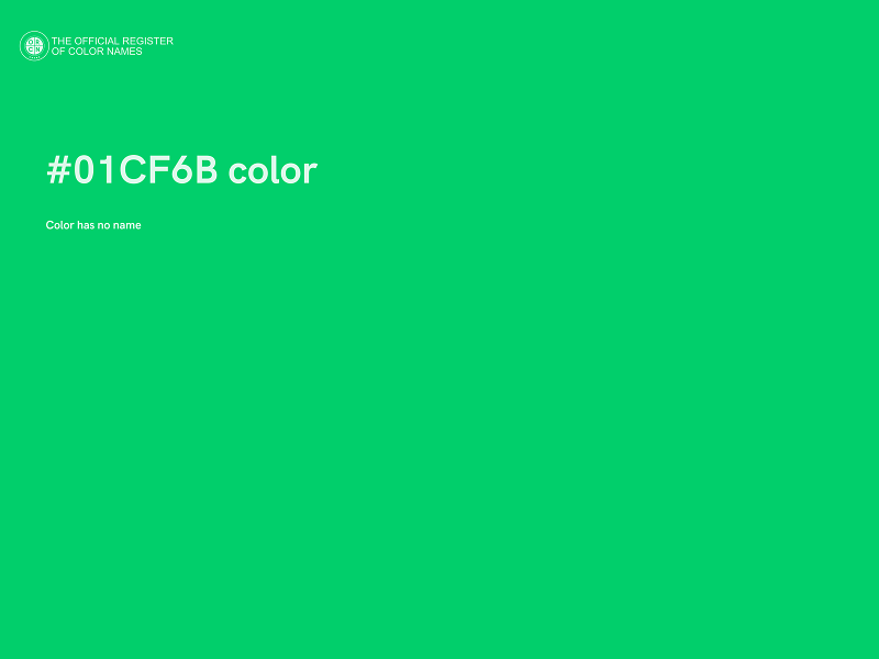 #01CF6B color image