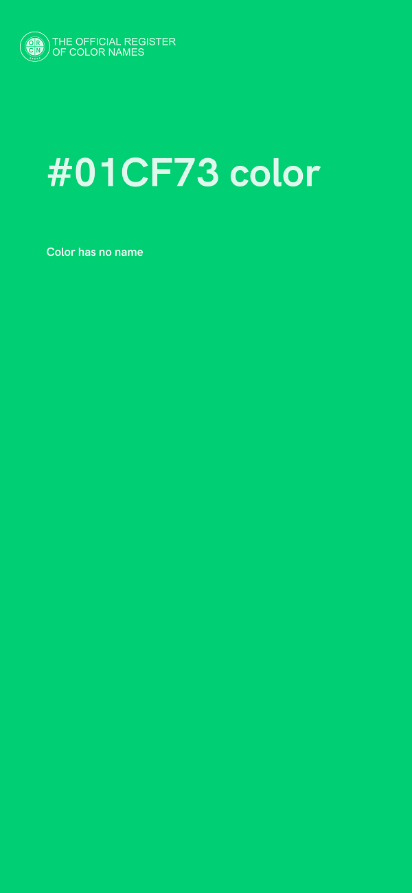 #01CF73 color image