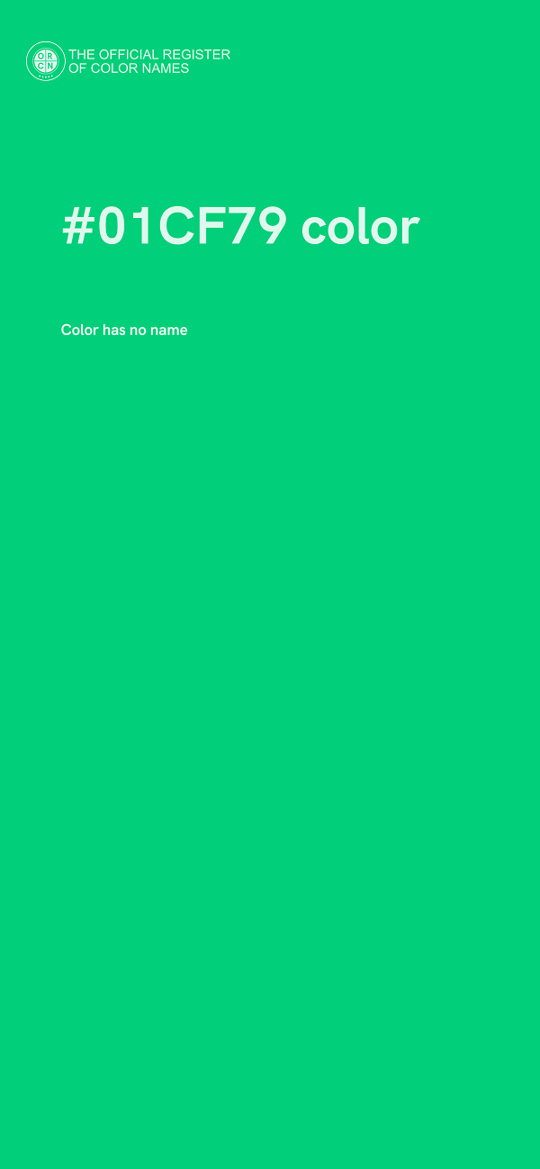 #01CF79 color image