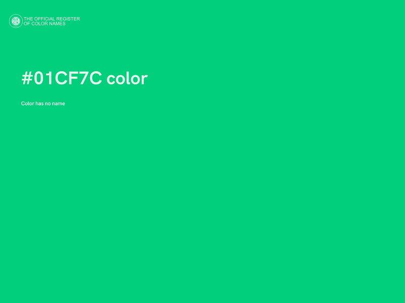 #01CF7C color image