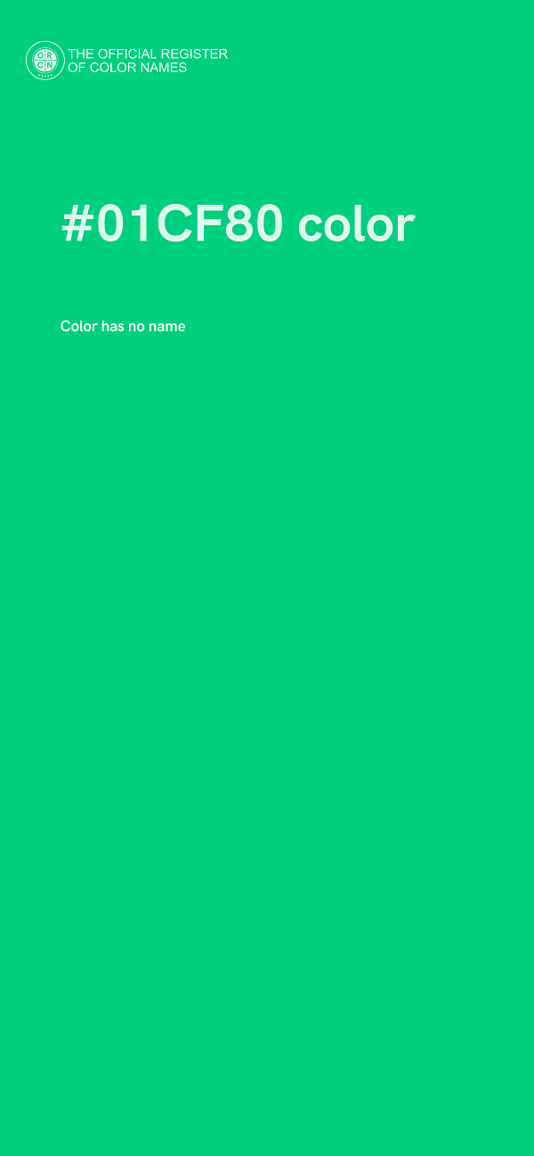 #01CF80 color image