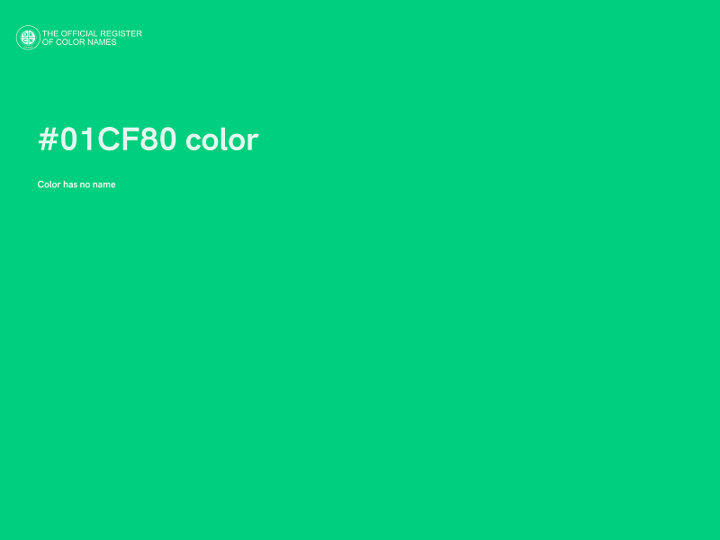 #01CF80 color image