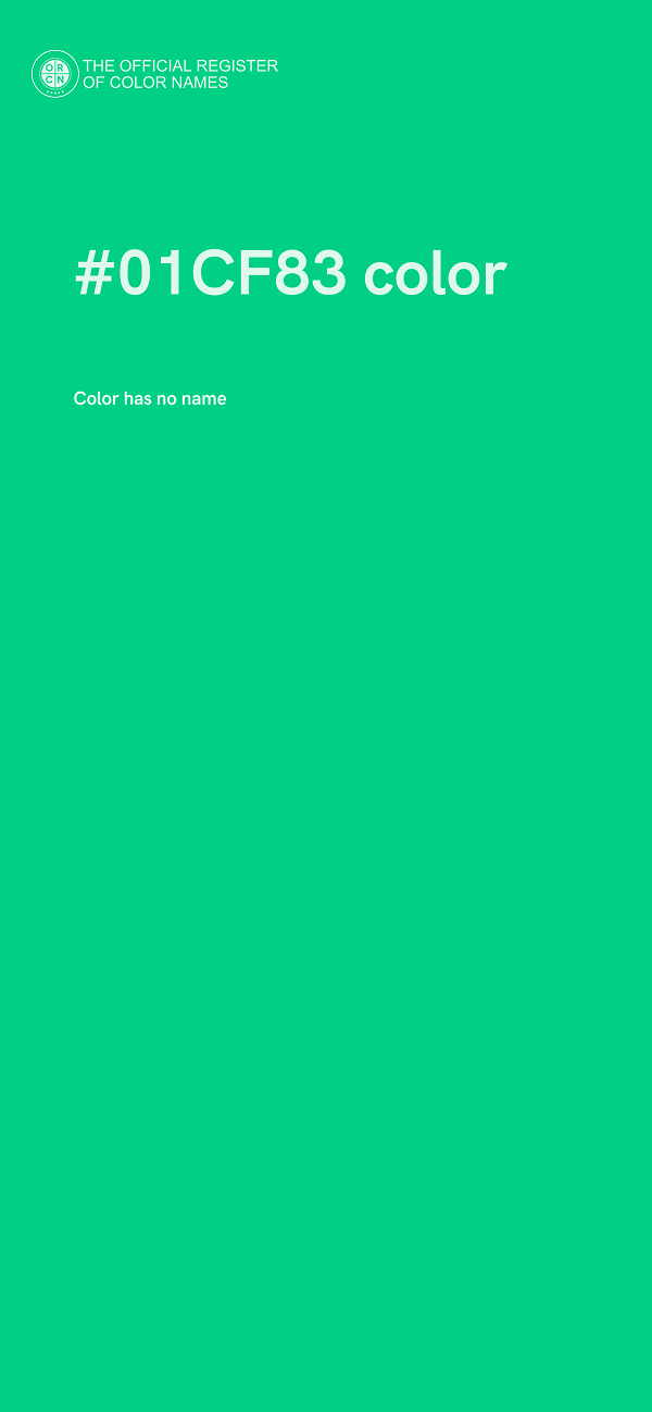 #01CF83 color image