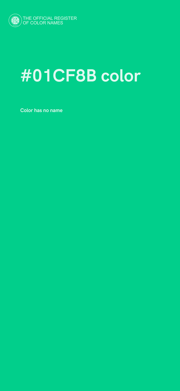 #01CF8B color image