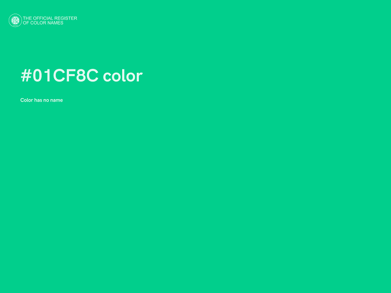 #01CF8C color image