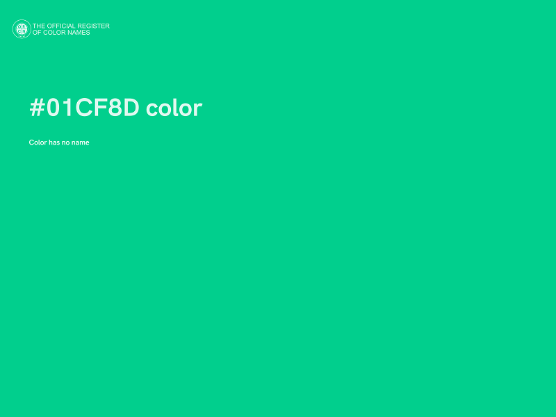#01CF8D color image