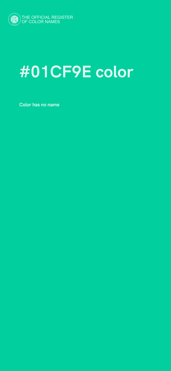 #01CF9E color image
