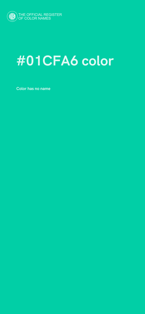 #01CFA6 color image